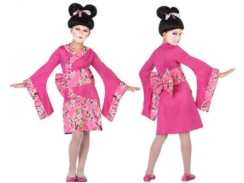 disfraz geisha rosa niña 800x600 - DISFRAZ DE GEISHA ROSA NIÑA
