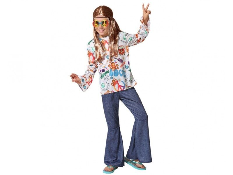 disfraz hippie niño 2 800x600 - DISFRAZ DE HIPPIE NIÑO