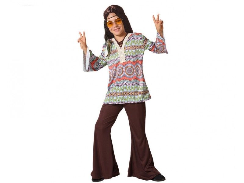 disfraz hippie niño. 800x600 - DISFRAZ DE HIPPIE RAYAS NIÑO