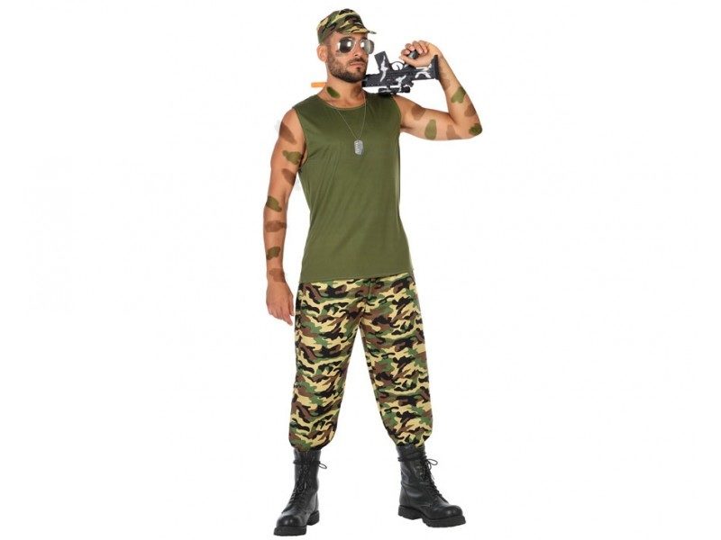 disfraz militar camuflaje hombre 800x600 - DISFRAZ DE MILITAR CAMUFLAJE PARA HOMBRE