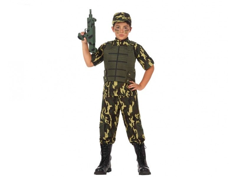 disfraz militar niño 800x600 - DISFRAZ DE MILITAR COMANDO NIÑO