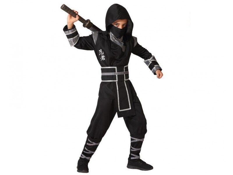 disfraz ninja niño 1 800x600 - DISFRAZ DE NINJA NEGRO INFANTIL