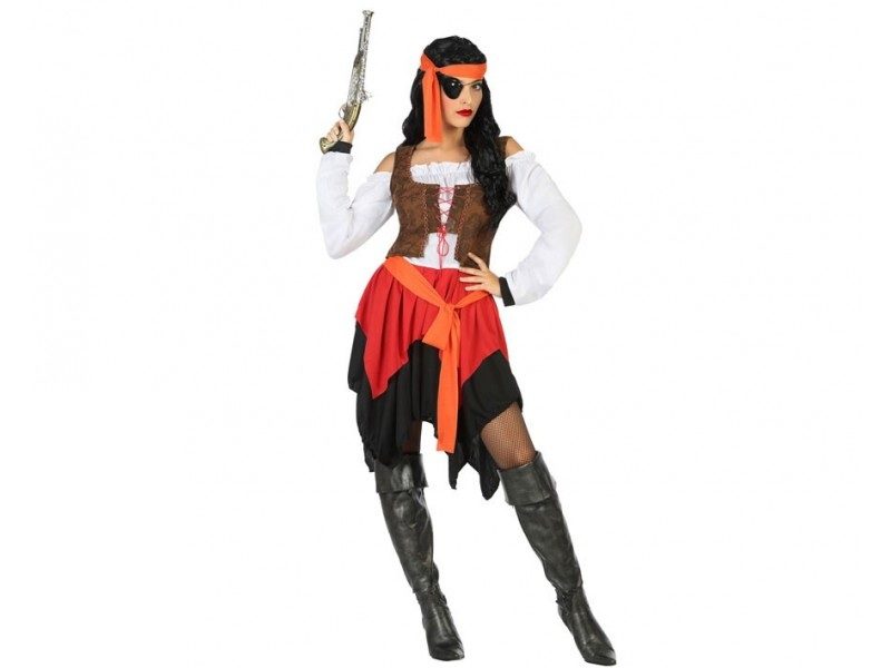 disfraz pirata mujer 2 800x600 - DISFRAZ DE PIRATA FALDA MUJER