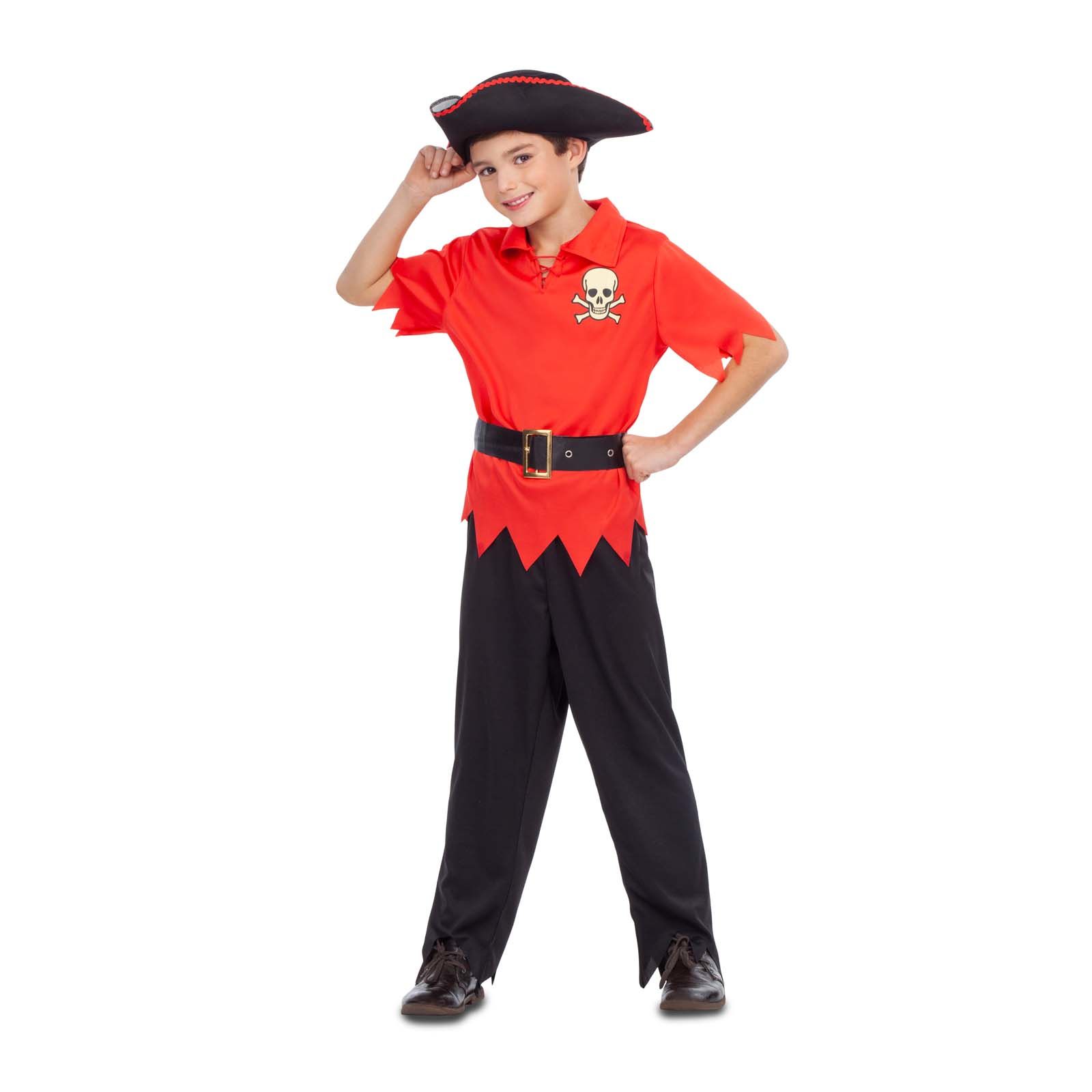 Disfraz Carnaval Halloween Disfraz Pirata Niño Morph – Rojo Con
