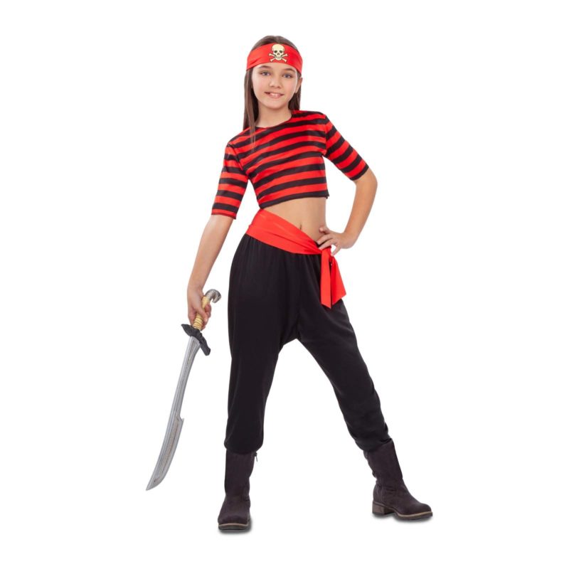 disfraz pirata niña rayas 800x800 - DISFRAZ DE PIRATA RAYAS R/N NIÑA