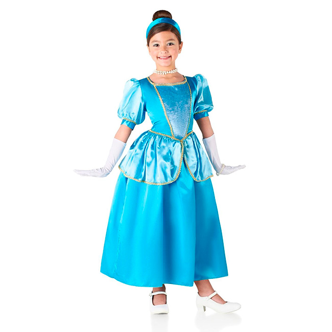 disfraz princesa azul de cuento niña - DISFRACES NIÑA