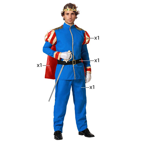 disfraz principe azul para hombre - DISFRAZ DE PRÍNCIPE AZUL HOMBRE