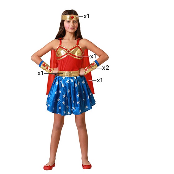 disfraz superheroína comic niña - DISFRACES NIÑA