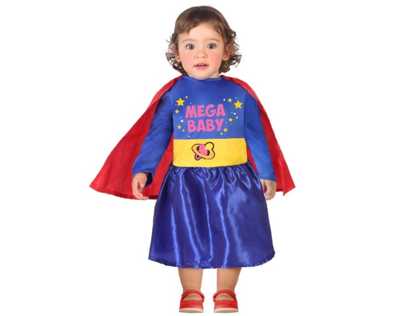disfraz superheroína bebé 800x640 - DISFRAZ DE SUPERHEROÍNA BEBÉ