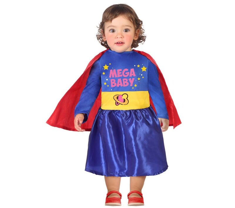 disfraz superheroína bebé 800x709 - DISFRAZ DE SUPERHEROÍNA BEBÉ