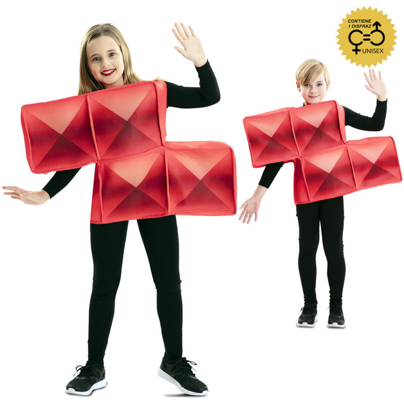 disfraz tetris rojo unisex infantil 800x800 - DISFRAZ TETRIS ROJO UNISEX INFANTIL