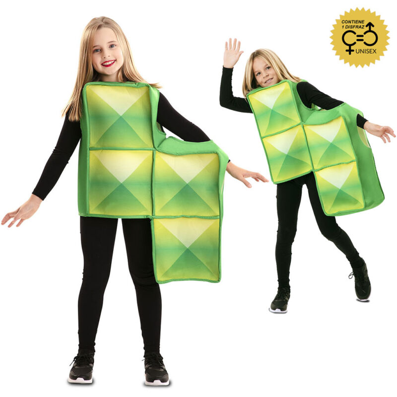 disfraz tetris verde unisex infantil 800x800 - DISFRAZ TETRIS VERDE UNISEX INFANTIL