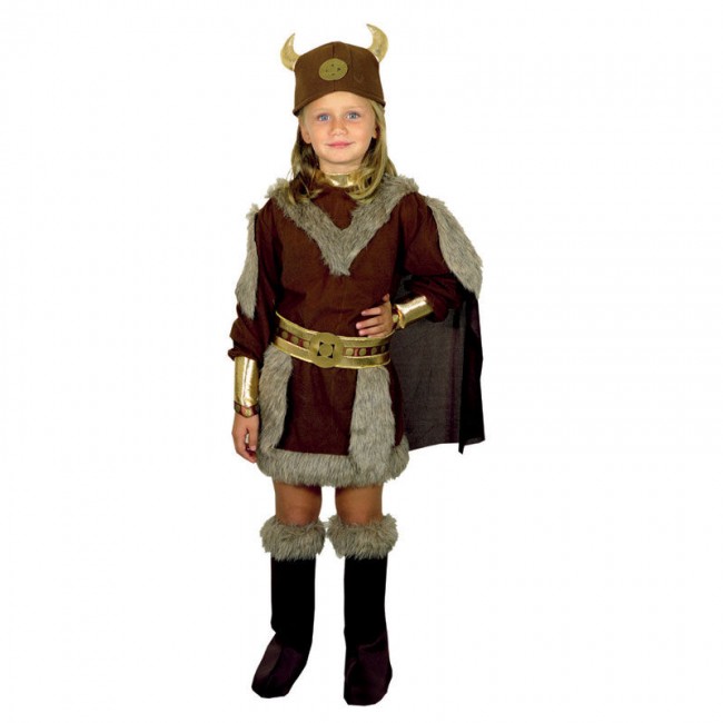 disfraz vikinga niña - DISFRAZ DE VIKINGA CAPA NIÑA