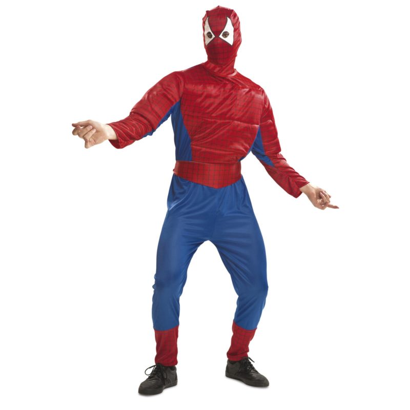 spiderman musculoso hombre 800x800 - DISFRAZ DE SPIDERMAN MUSCULOSO ADULTO