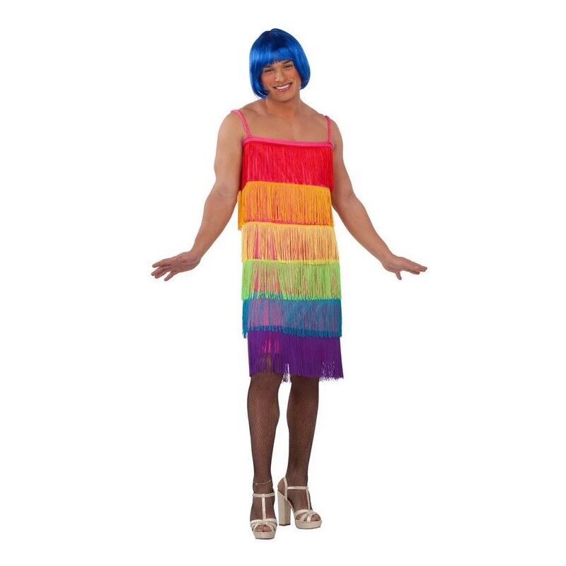 vestido de flecos rainbow para hombre 800x800 - DISFRAZ DE CHARLESTÓN FLECOS RAIBOW HOMBRE